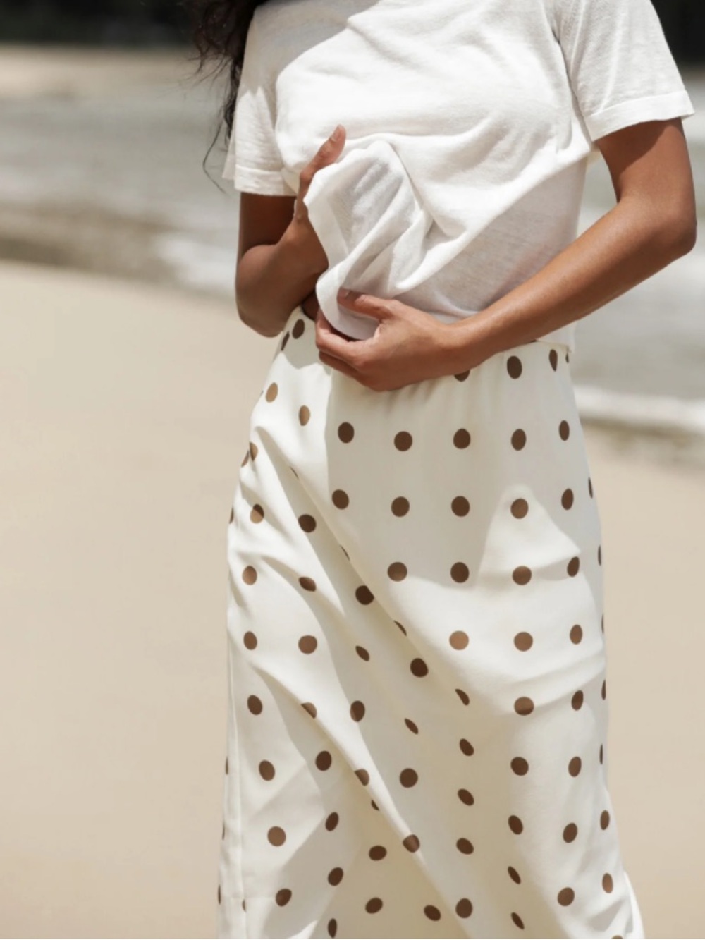 Jenni Kayne Polka Dot Midi Skirt, Size Small